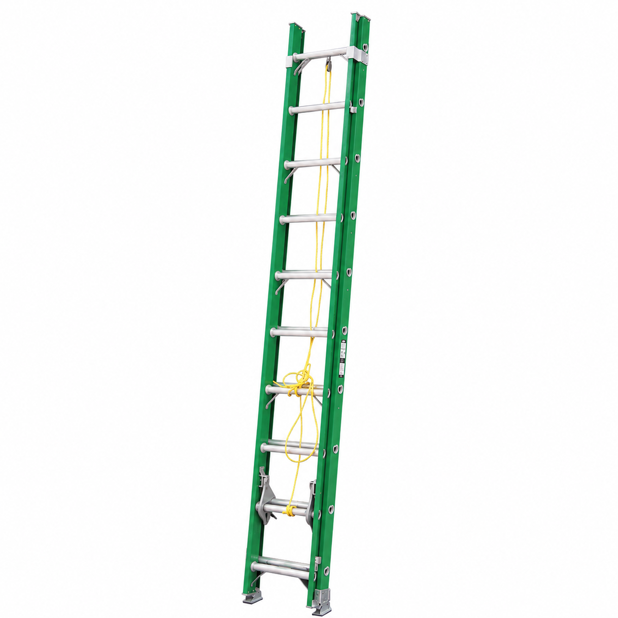 Escalera De Extensión Akron 77-96 | Fibra De Vidrio | 3.05m A 5.18m | 20 Escalones | Uso Profesional | Tipo ll | Capacidad De Carga 175kg
