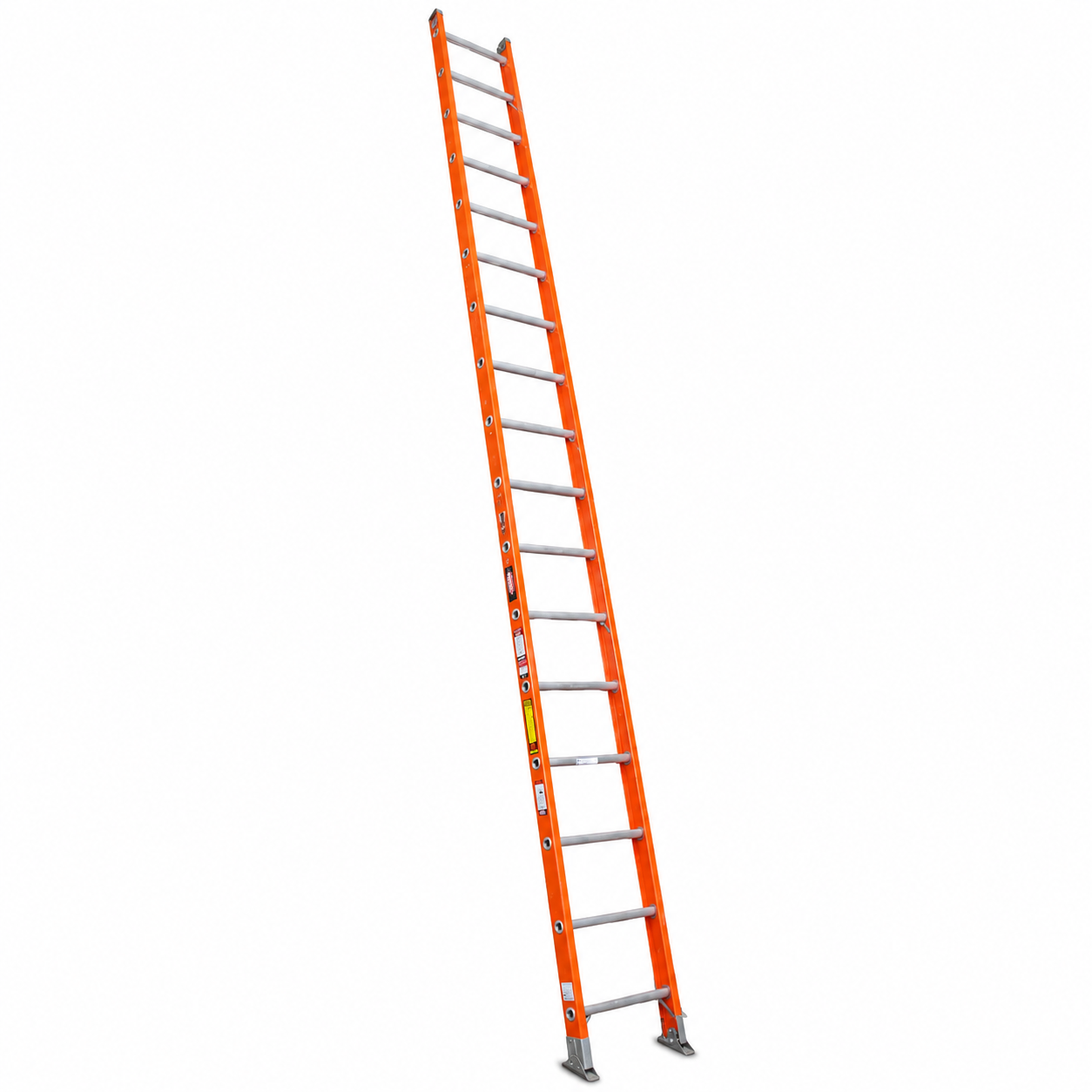 Escalera Recta Akron 81-34 | De Fibra de Vidrio | Altura 5.49m | 14 Peldaños | Uso Industrial Pesado (Tipo IA)