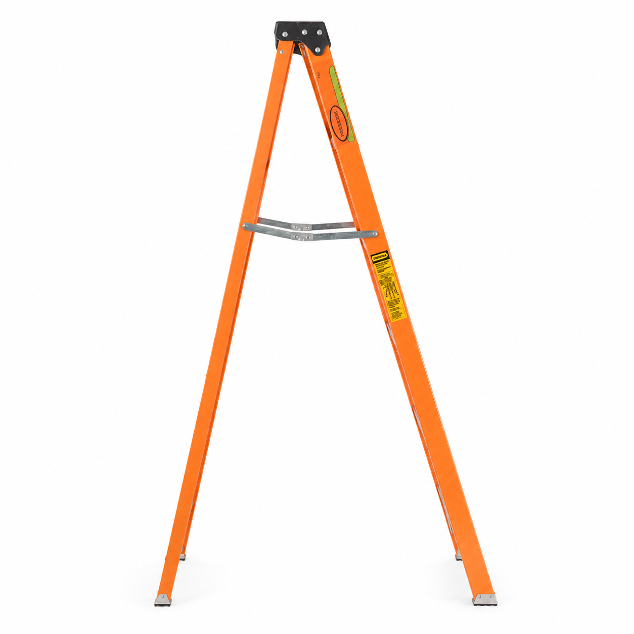 Escalera De Tijera Akron 81-55 | De Fibra de Vidrio | 1.52m | 4 Escalones | Uso Doméstico | Capacidad De Carga 90kg | Plataforma Plástica
