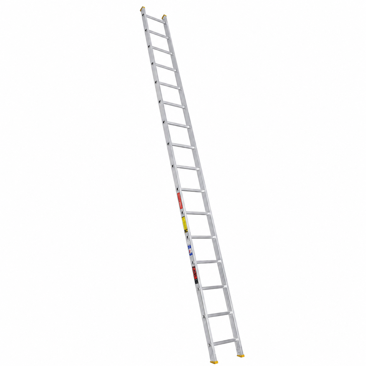 Escalera Recta Akron 77-76 | De Aluminio | Tubular | 4.88m | 16 Escalones | Uso Prefesional | Tipo ll | Capacidad De Carga 175kg
