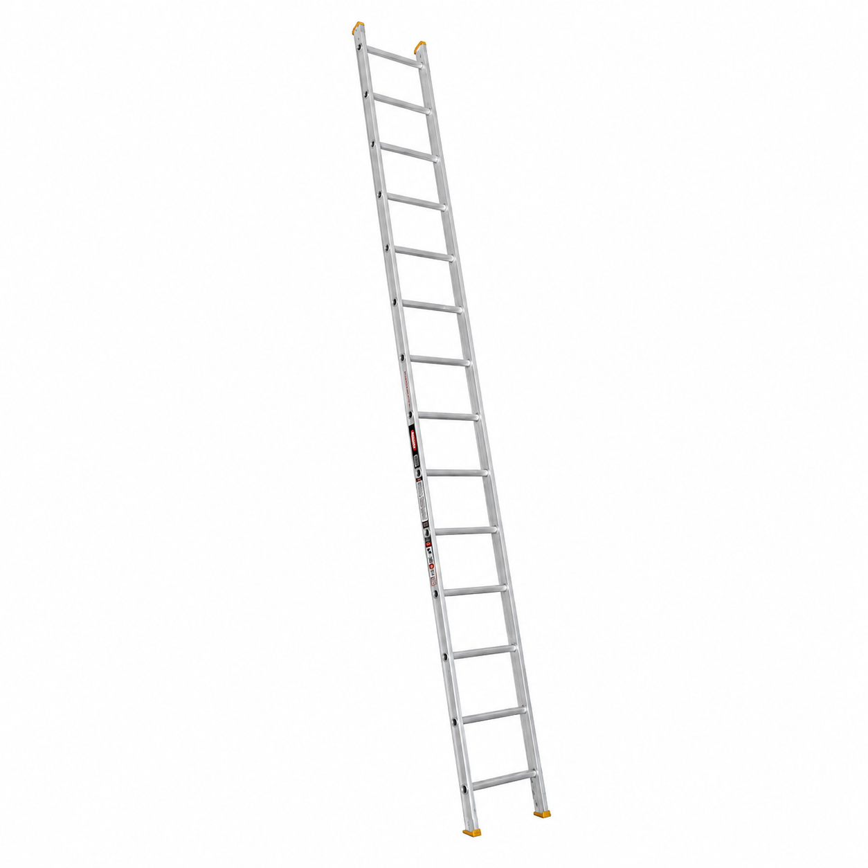 Escalera Recta Akron 77-75 | De Aluminio | Tubular | 4.27M | 14 Escalones | Uso Profesional | Tipo ll | Capacidad De Carga 175kg