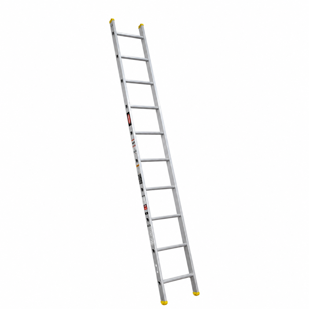 Escalera recta Akron 79-34 | De Aluminio | Tubular | 3.05m | 10 Escalones | Uso Profesional | Tipo ll | Capacidad De Carga 175kg