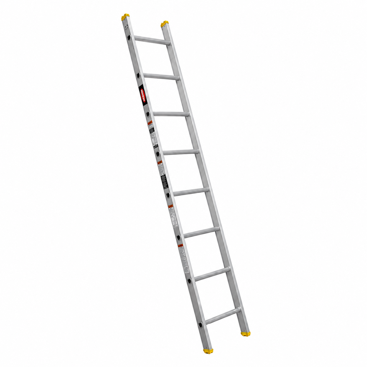 Escalera Recta Akron 79-33 | De Aluminio | Tubular | 2.44m | 8 Escalones | Uso Profesional | Tipo ll | Capacidad De Carga 175kg
