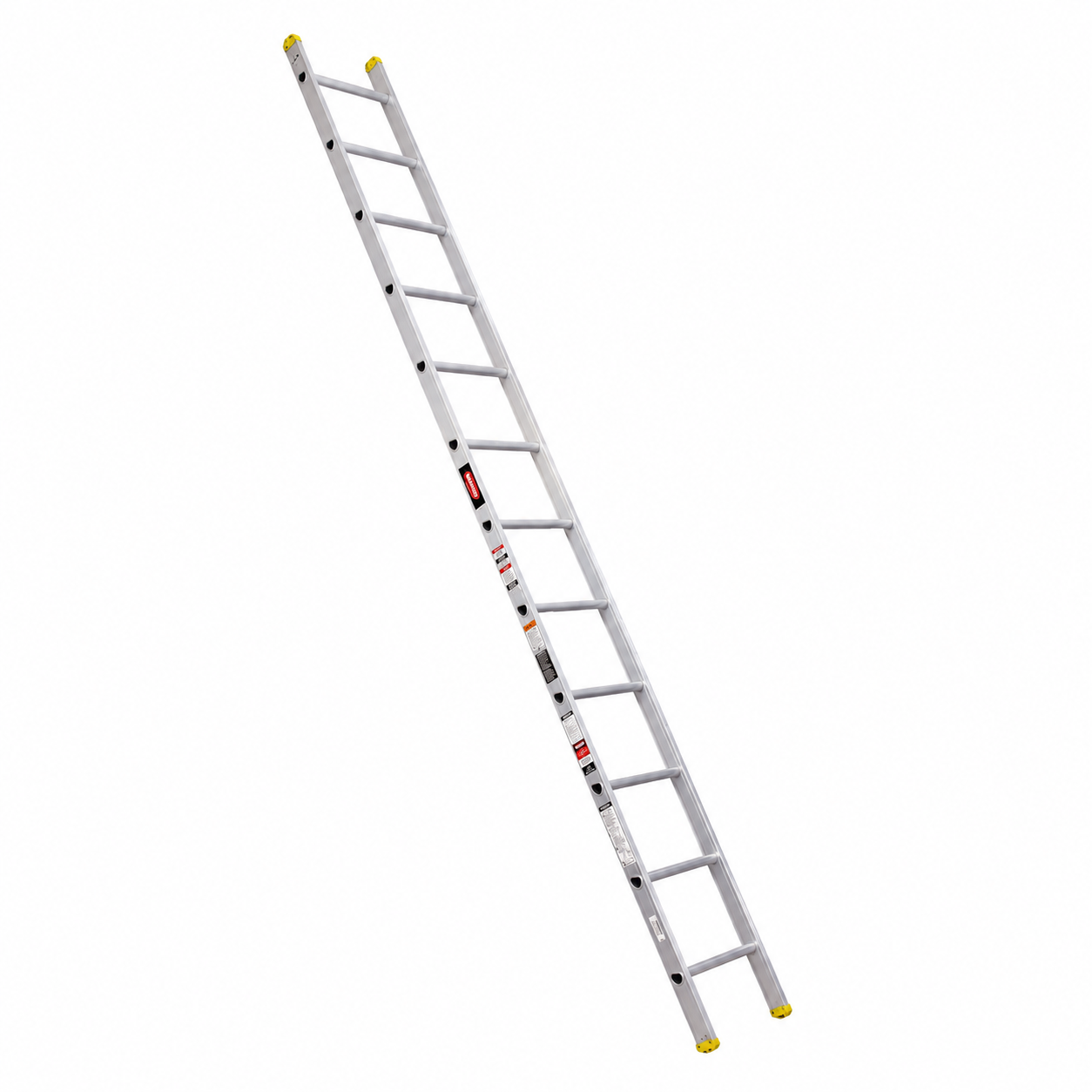 Escalera Recta Akron 77-17 | De Aluminio | Tubular | 3.66m | 12 Escalones | Uso Comercial | Tipo lll | Capacidad De Carga 150kg