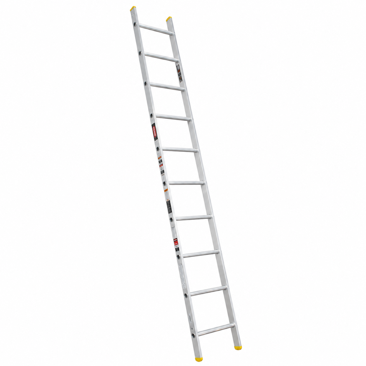 Escalera Recta Akron 77-16 | De Aluminio | Tubular | 3.05m | 10 Escalones | Uso Comercial | Tipo lll | Capacidad De Carga 150kg