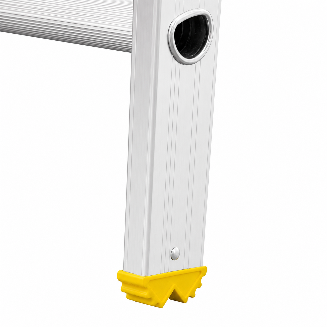 Escalera Recta Akron 79-10 |  De Aluminio | Tubular | 2.44m | 8 Escalones | Uso Comercial | Tipo lll | Capacidad De Carga 150kg