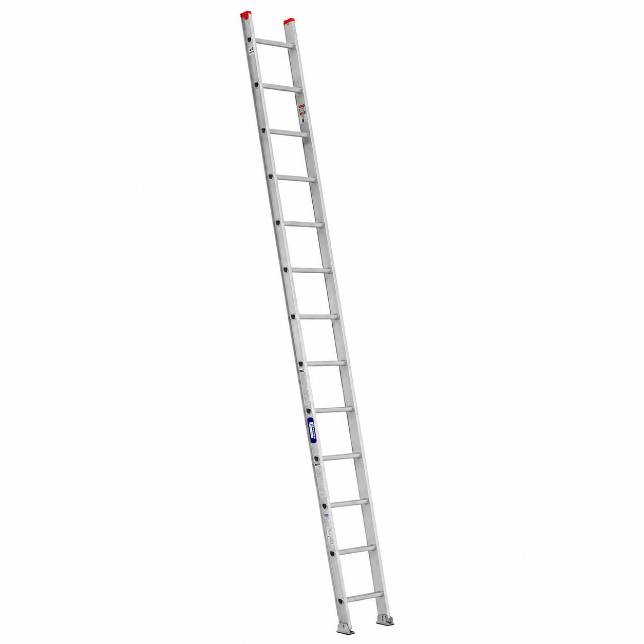 Escalera Recta Akron ERT3-14 | De Aluminio | De Canal | 4.27m | 14 Escalones | Uso Comercial | Tipo lll | Capacidad De Carga 150kg