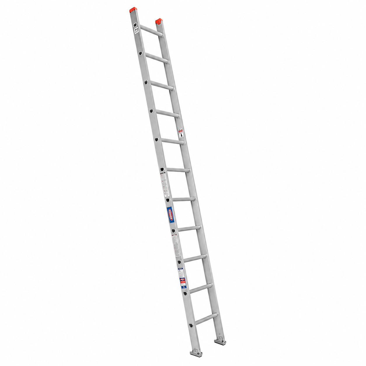 Escalera Recta Akron 81-99 | De Aluminio | De canal | 3.66m | 12 Escalones | Uso Comercial | Tipo lll | Capacidad De Carga 150kg
