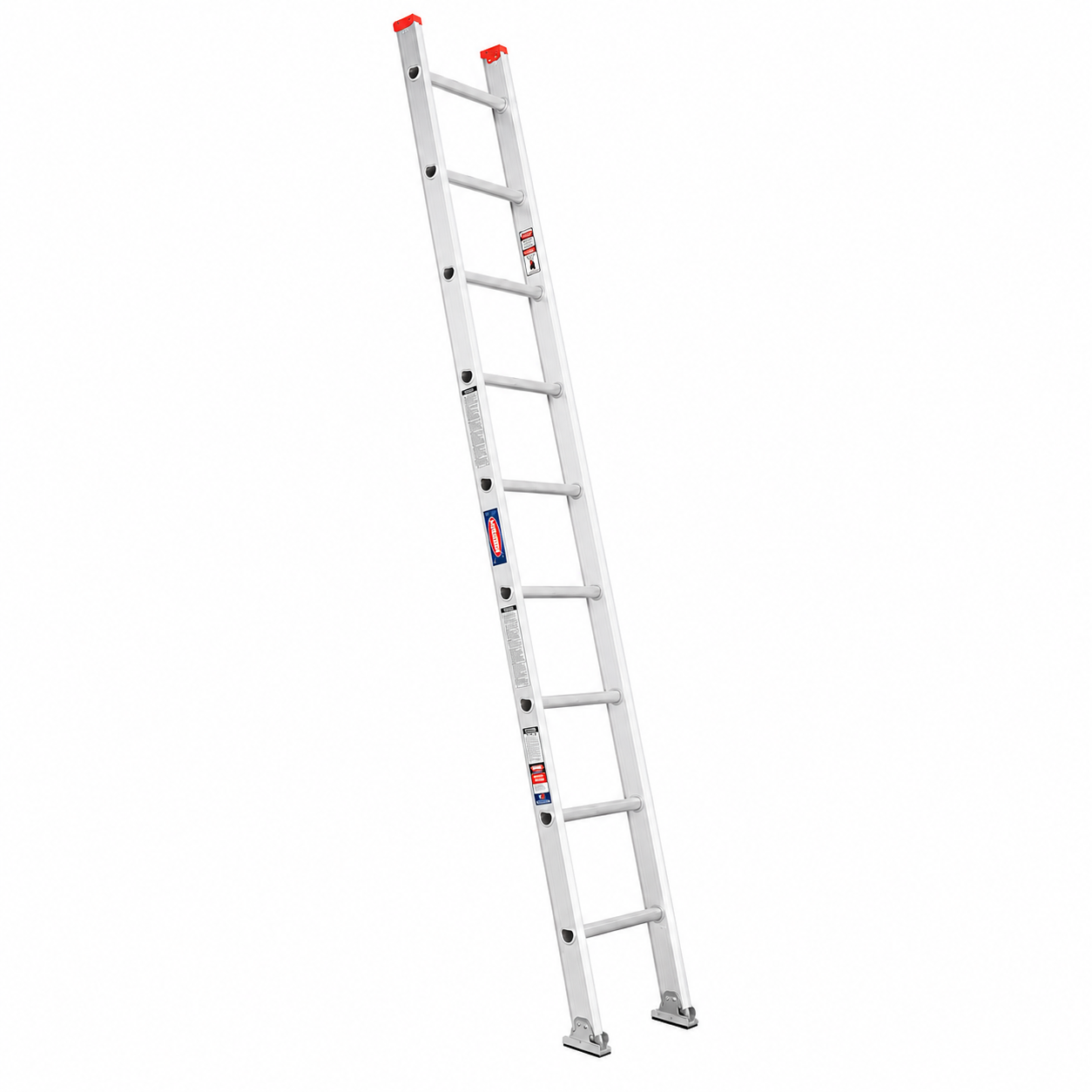 Escalera Recta Akron 81-98 | De Aluminio | De Canal | 3.05m | 10 Escalones | Uso Comercial | Tipo lll | Capacidad De Carga 150kg
