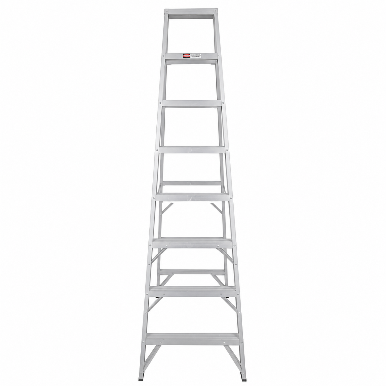 Escalera De Tijera Doble Akron 78-07 | De Aluminio | 2.44m | 14 Escalones | Uso Profesional | Tipo ll | Capacidad de Carga 175kg