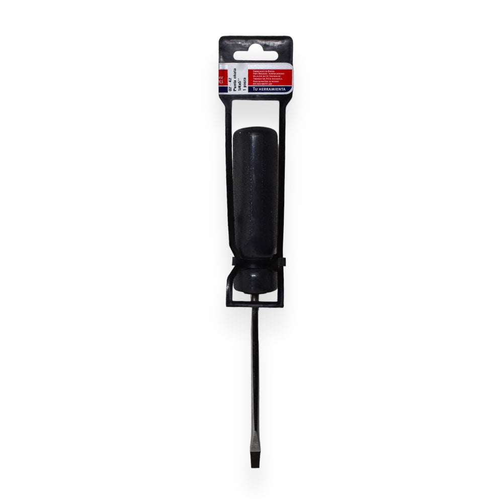 Desarmador Plano 1/8″, 3/16″, 1/4″, 5/16″, Cromado en Vanadio - 1/4" x 5"