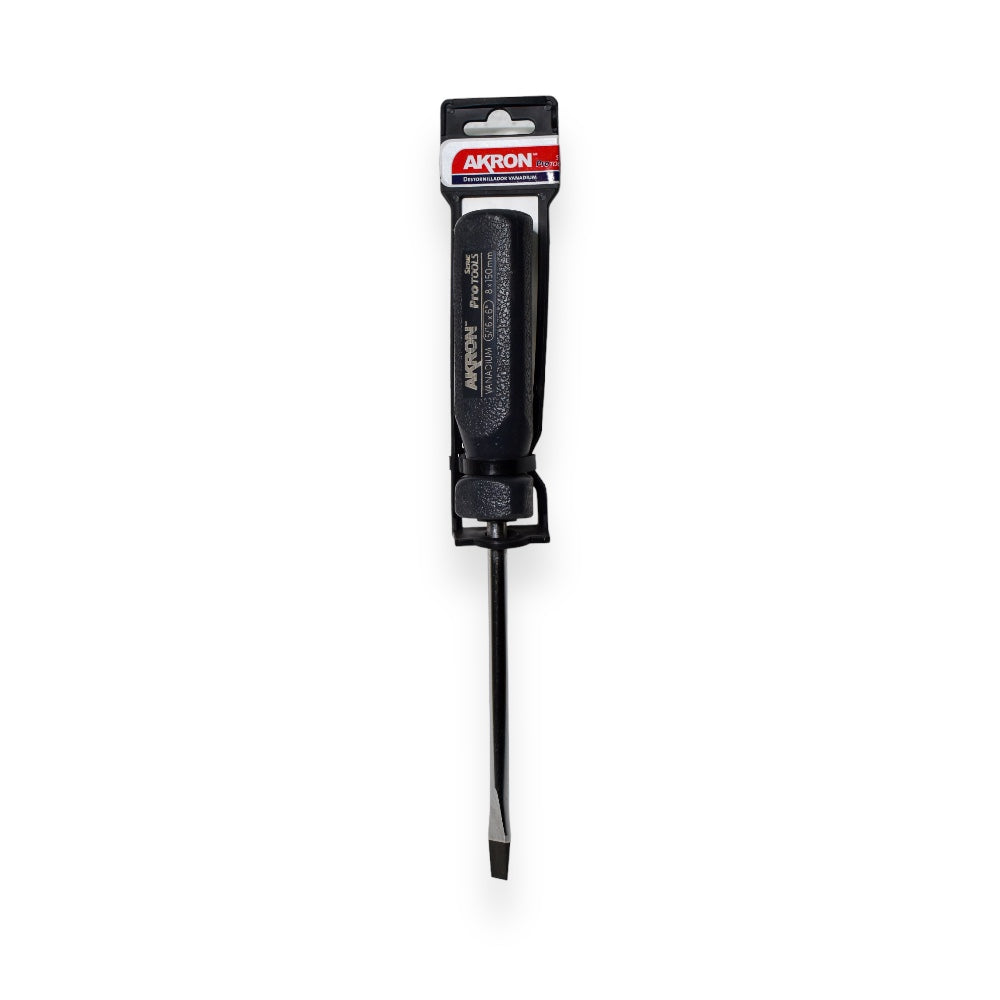Desarmador Plano Akron 02-44 | Cromado en Vanadio | 5/16" x 6"