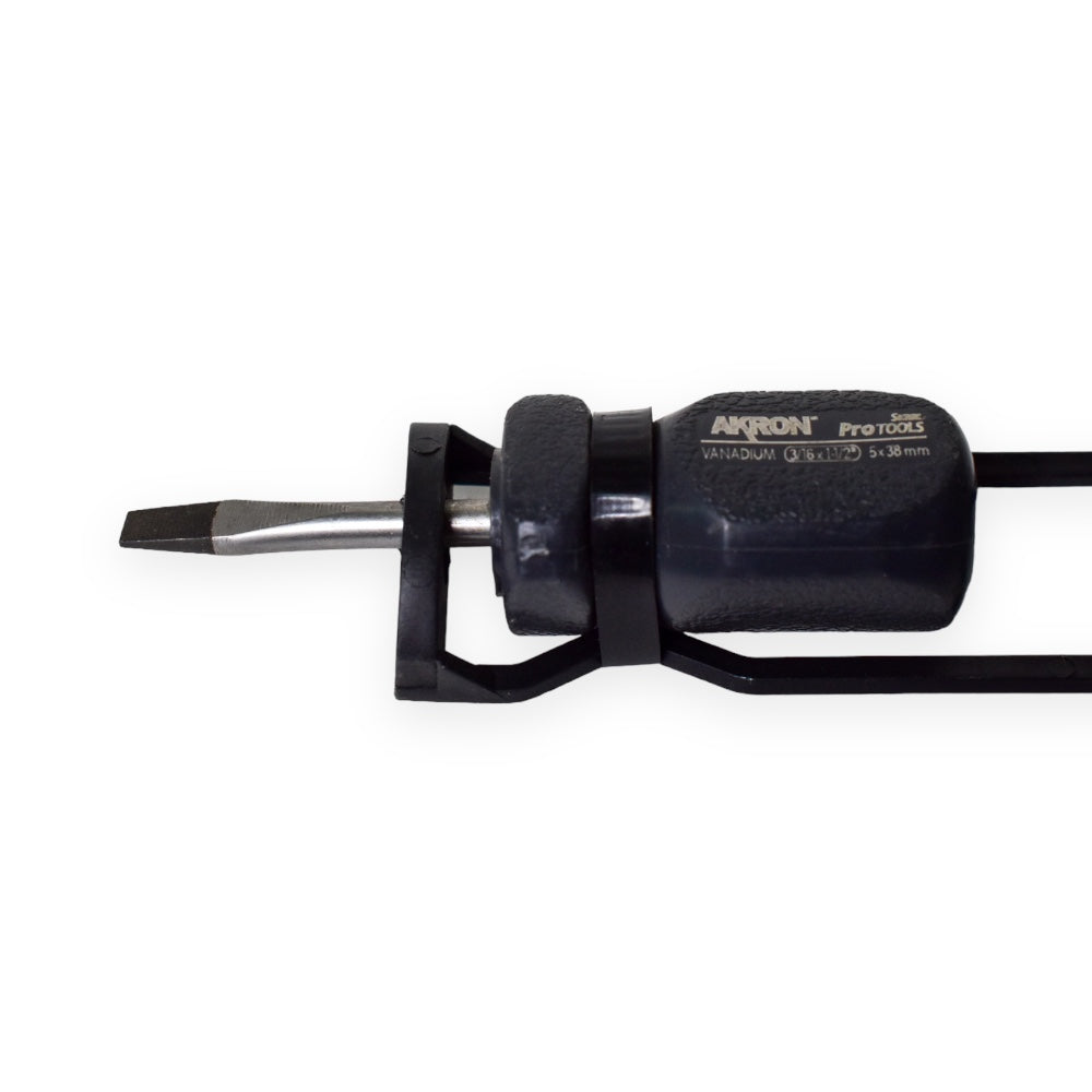 Desarmador Plano Corto Punta Phillips 02-46 | Cromado en Vanadio | 1/4"