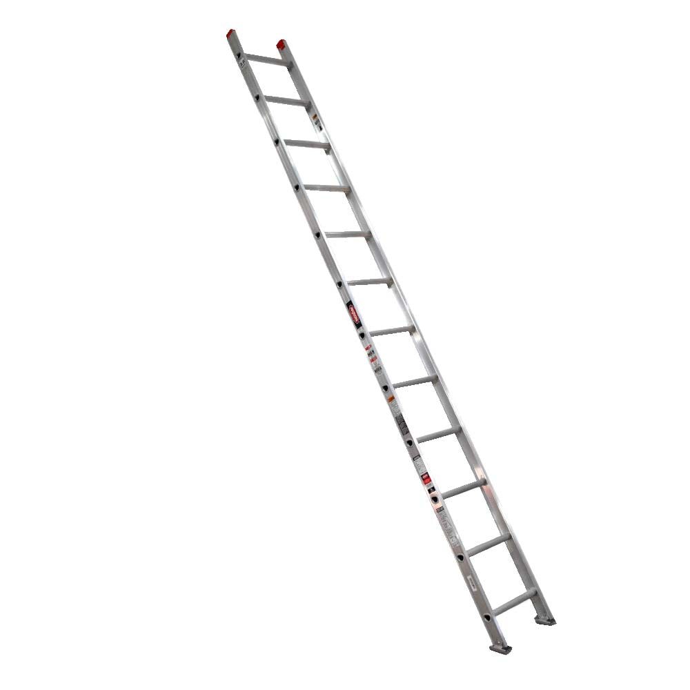 Escalera Recta Akron ERT2-12 | De Aluminio | De Canal | 3.66m | 12 Escalones | Uso Profesional | Tipo ll | Capacidad De Carga 175kg