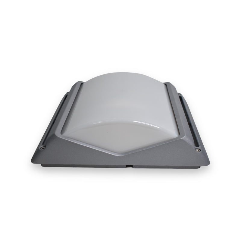 Aplique de Pared Exterior Corta E-27 - Gris Plata