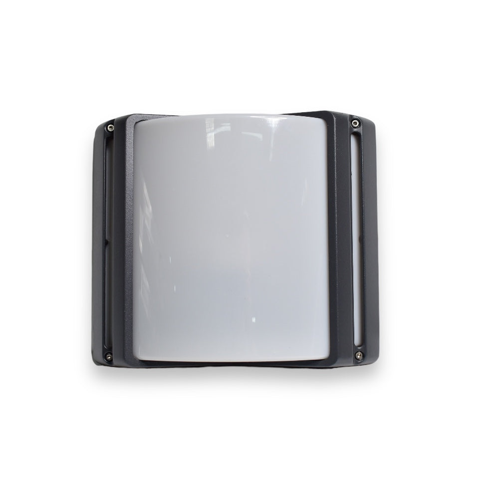 Aplique de Pared Exterior Corta E-27 - Gris Mate