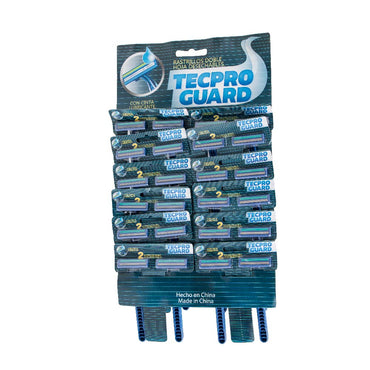 Paquete de 24 Rastrillos, Hoja Doble con Cinta Lubricante