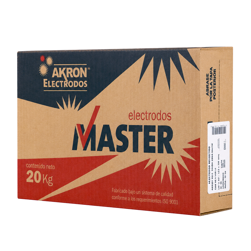 Soldadura 6013 Master Akron 78-50M | 1/8" | Verde | 20 kg