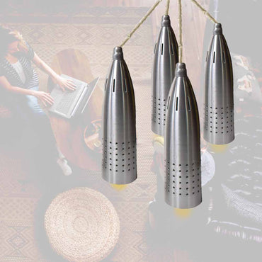 Lámpara Colgante de Techo - 4 Campanas