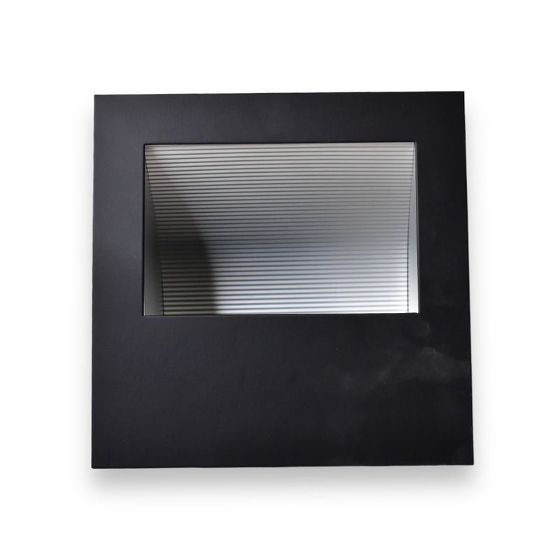 Aplique de Luz LED Empotrable en Pared, Color Negro