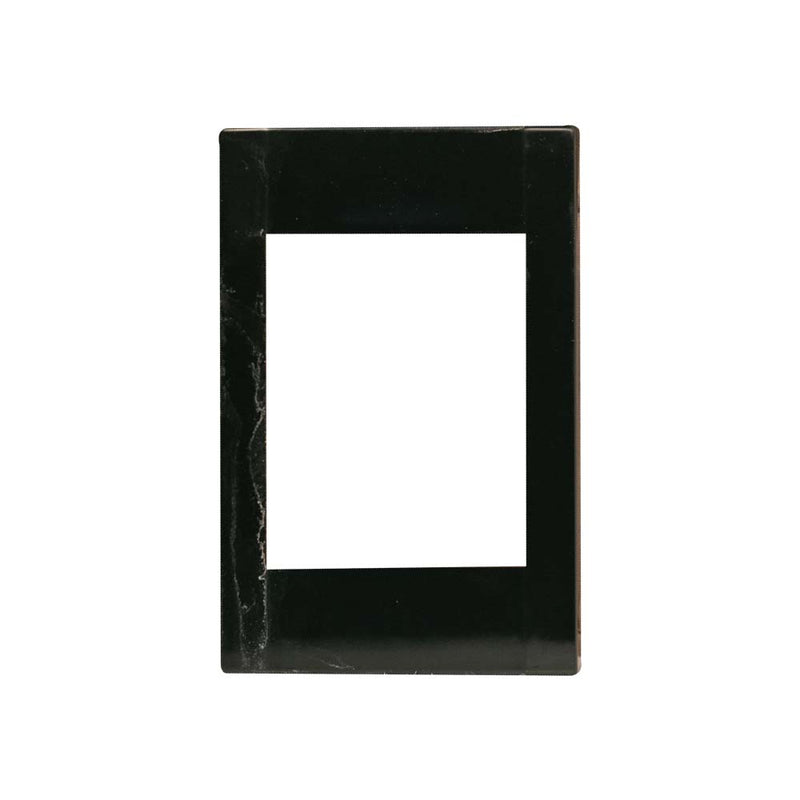 Tapa Decorativa para Contacto Blanca - Negro