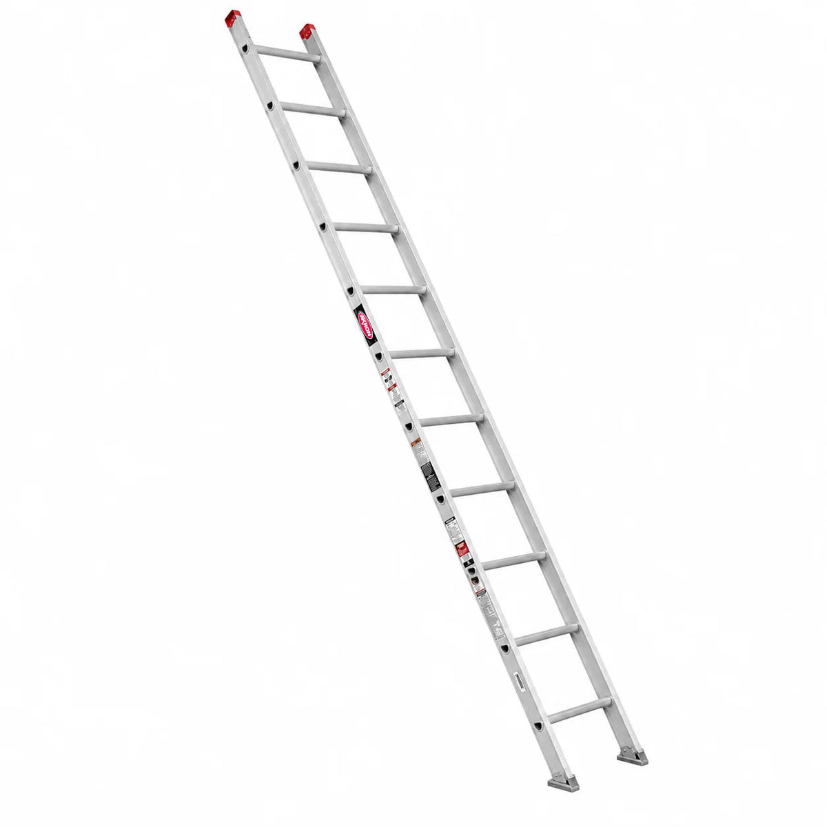 Escalera Recta Akron ERT2-12 | De Aluminio | De Canal | 3.66m | 12 Escalones | Uso Profesional | Tipo ll | Capacidad De Carga 175kg