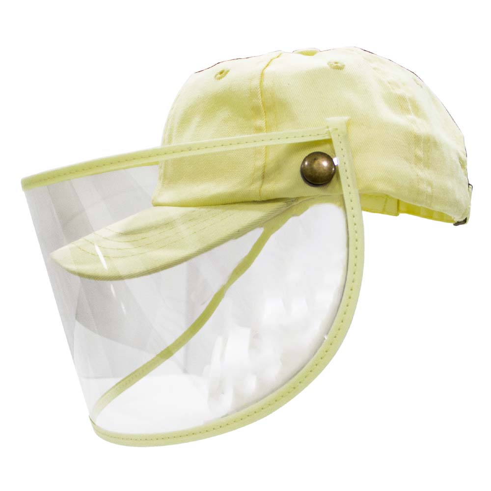 Gorra Protectora Facial para Bebé - Amarillo