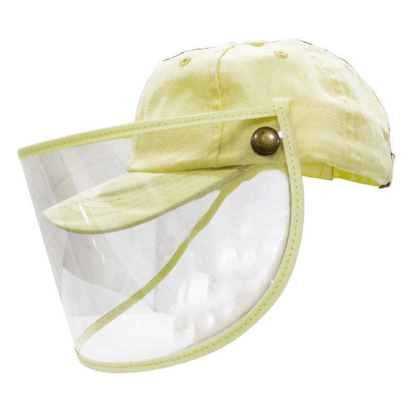 Gorra Protectora Facial para Bebé - Amarillo