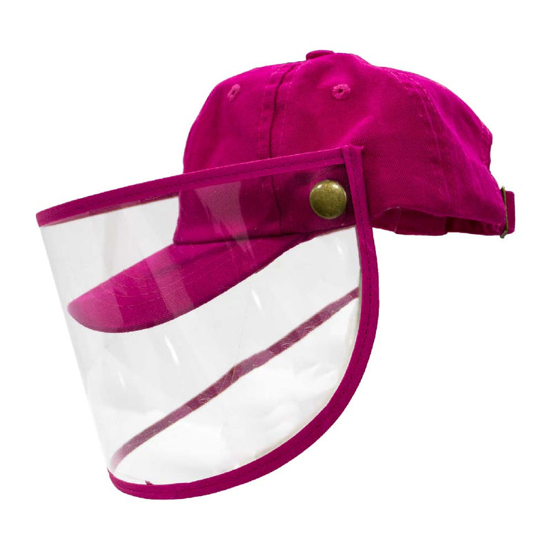 Gorra Protectora Facial para Bebé - Rosa Mexicano
