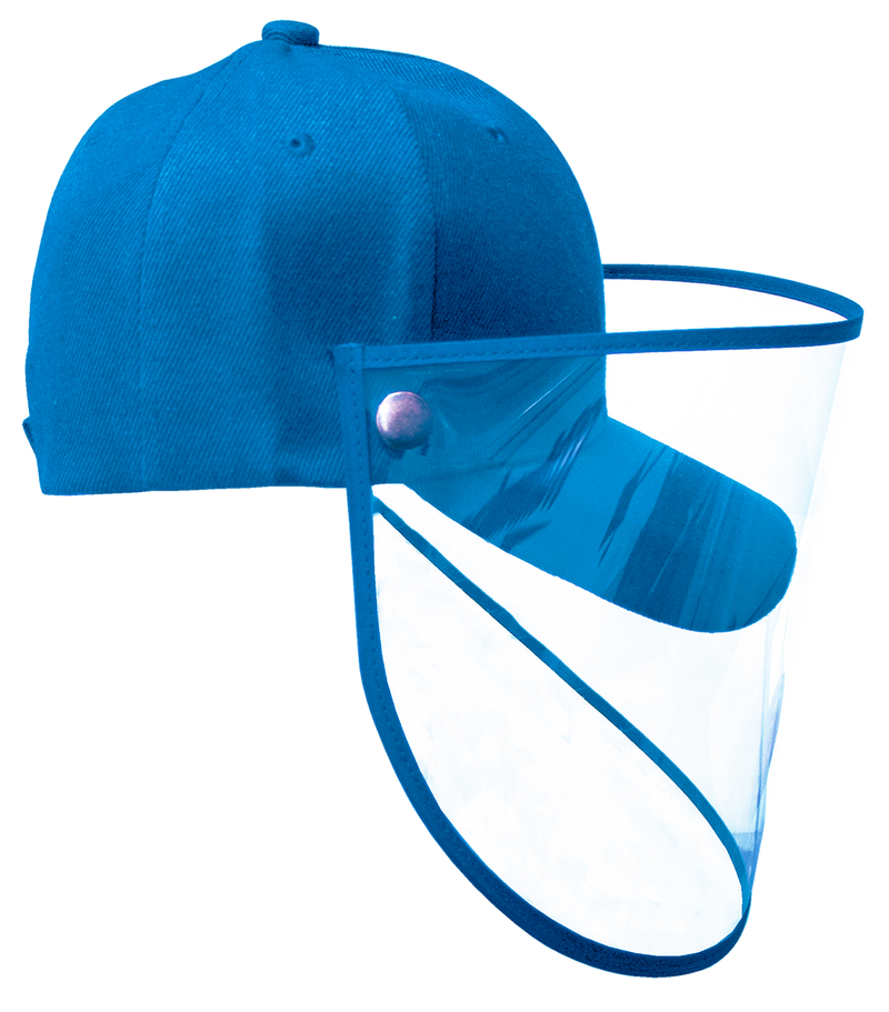 Gorra Protectora Facial Jr para COVID - Azul Marino