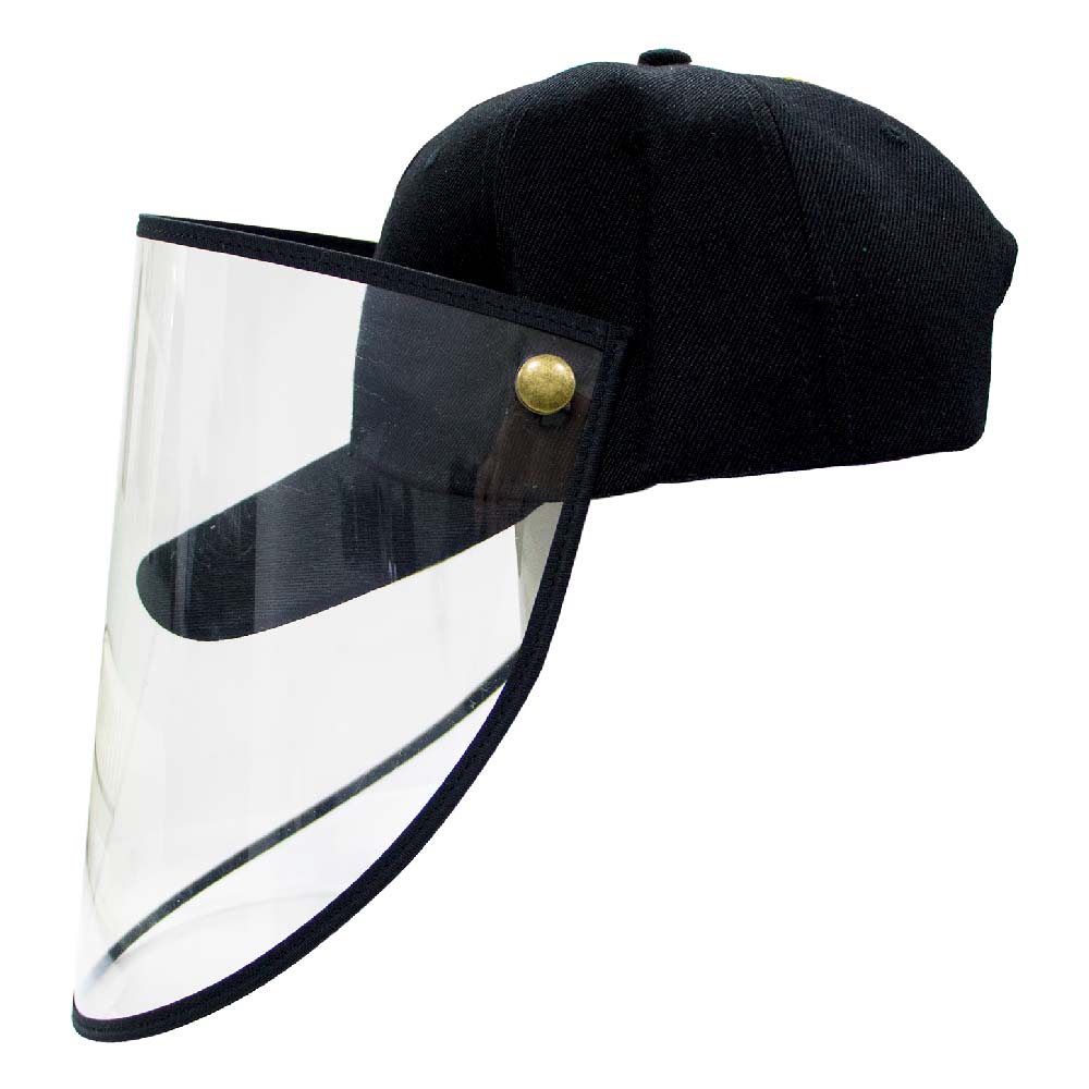 Gorra Protectora Facial Jr para COVID - Negra