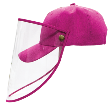 Gorra Protectora Facial para COVID de Adulto - Rosa