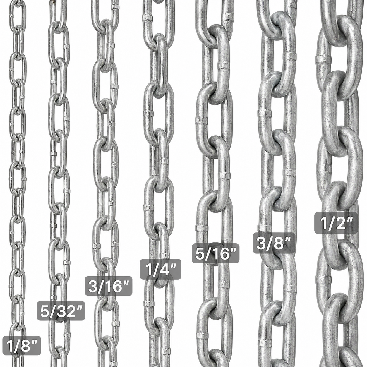 Cadena de Acero Galvanizado Akron 15-61 | Grado 30 | Electrosoldada | 3/16"