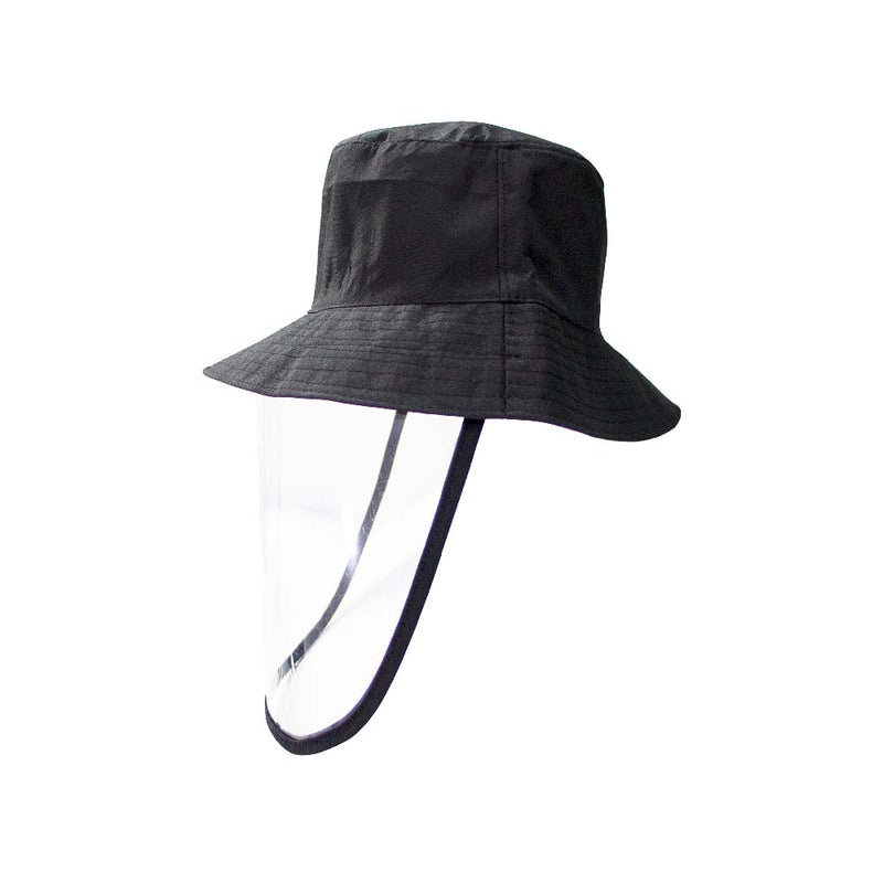 Sombrero con Protector Facial - Negro